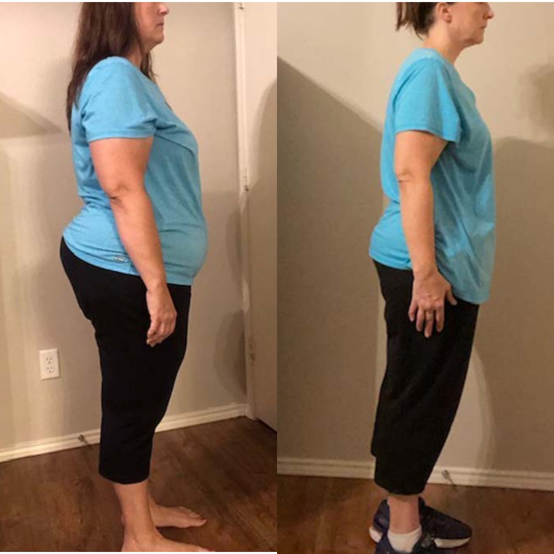 Before and after comparison